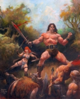 Conan and Red Sonja by Brian LeBlanc  Comic Art